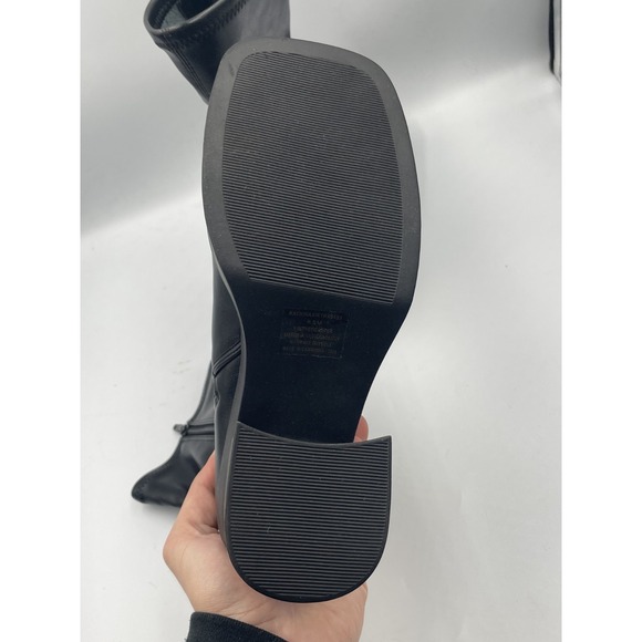 Steve Madden Katrina Boot Women 8.5M Black Square Toe Block Heel Platform Bootie - Picture 10 of 13
